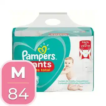 Supermercados Mateus Fralda descartável infantil pants ajuste total hiper m 84x1 pampers oferta