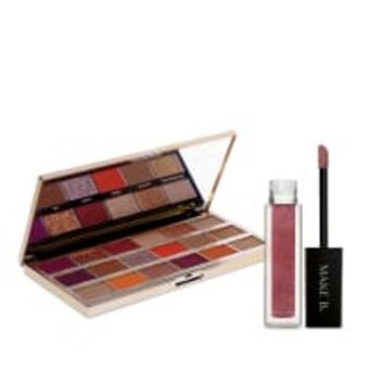 O Boticário Combo make b.: palette multifuncional 15g + batom líquido mate rosa 5ml oferta