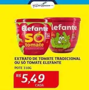 Assaí Atacadista Extrato de tomate tradicional ou só tomate elefante pote oferta