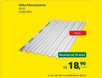Quero Quero Telha fibrocimento oferta
