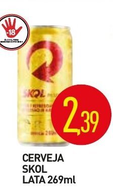 Calvo Atacadista Cerveja Skol Lata 269ml oferta