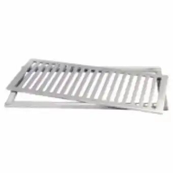 Ferreira Costa Grelha de alumínio para piso escovada retangular 20x100cm -... oferta