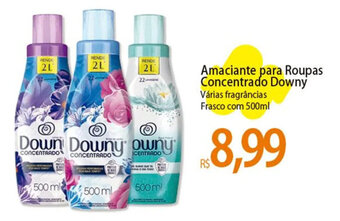 Atacadão Amaciante para roupas Concentrado Downy 500ml oferta