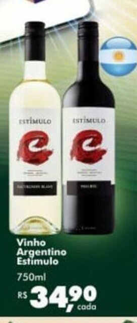 Big Box Vinho Argentino Estimulo 750ml oferta