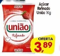 Cercadão Açúcar Refinado União 1kg oferta