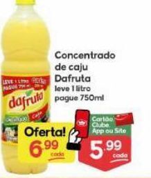 Supermercados Princesa Concentrado de caju dafruta leve 1 l pague 750ml oferta