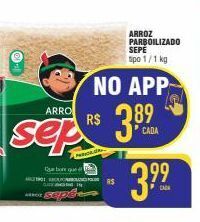 Mercantil Rodrigues Arroz parbolizado sepé tipo 1 1kg oferta