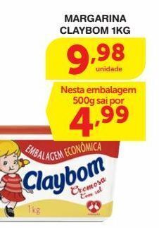 Roldão Margarina claybom 1kg oferta