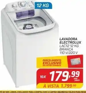 GBarbosa Lavadora electrolux lac12 12 kg branca 110 v/220 v oferta
