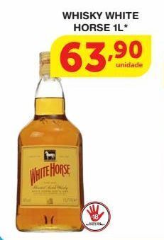 Roldão Whisky white horse 1l* oferta