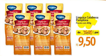 Atacadão Linguiça calabresa Pamplona 400g oferta