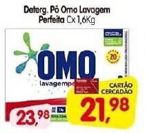 Deterg. pó Omo lavagem Perfeita cx. 1.6kg