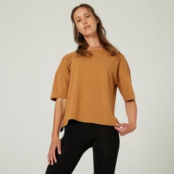 Decathlon Camisa feminina de ginástica 500 oferta