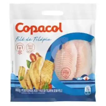 Rede Compras Filé de tilapia copacol sem pele congelado 800g oferta
