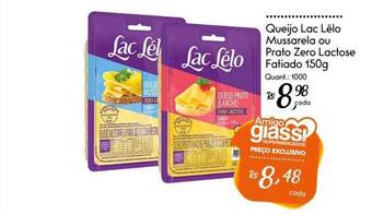 Giassi Supermercados Queijo lac lélo mussarela ou prato zero lactose fatiado oferta