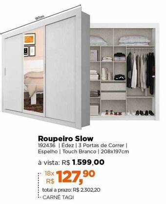 Lojas TaQi Roupeiro slow oferta