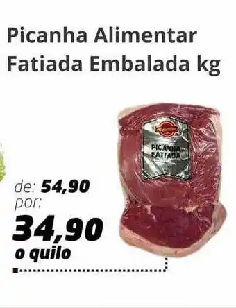 Supermercados Santa Helena Picanha alimentar fatiada embalada kg oferta