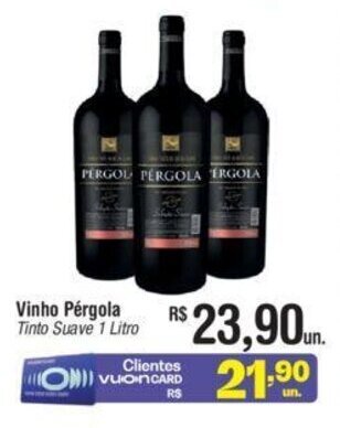 Fort Atacadista Vinho Pérgola 1L oferta