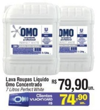 Fort Atacadista Lava roupas Líquido Omo Concentrado 7L oferta