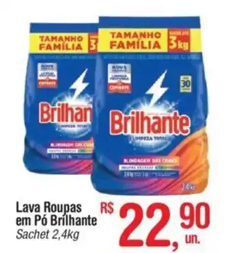 Fort Atacadista Lava roupas em pó Brilhante 2.4kg oferta