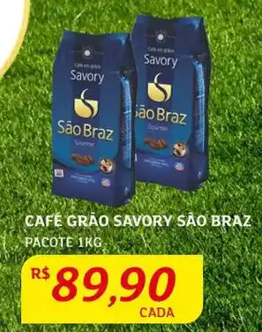 Assaí Atacadista Café Grão Savory São Braz pacote 1kg oferta