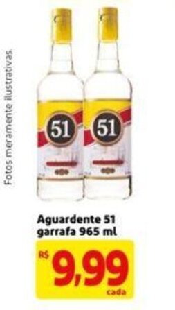 Extra Supermercado Aguardente 51 Garrafa 965ml oferta