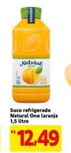 Extra Supermercado Suco refrigerado Natural One Laranja 1.5L oferta