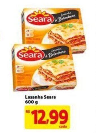 Extra Supermercado Lasanha Seara 600g oferta