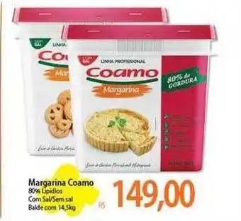 Atacadão Margarina coamo 80% lipidos com sal sem sal oferta