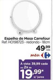Carrefour Espelho de mesa carrefour oferta