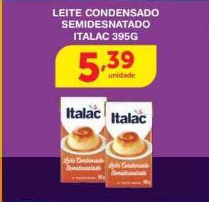 Leite condensado semidesnatado italac