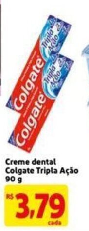 Extra Supermercado Creme Dental Colgate Tripla Ação 90g oferta