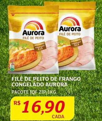 Assaí Atacadista Filé de peito de frango congelado Aurora 1kg oferta