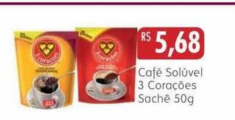 Epa Café solúvel 3 corações sachê oferta