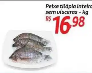 Comper Peixe tilápia inteiro sem vísceras - kg oferta