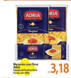 Atacadão Macarrão com ovos adria oferta