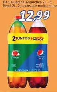 Supermercados Savegnago Kit 1 guaraná antarctica 2l +1 pepsi 2l oferta