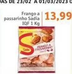 Sonda Frango a passarinho sadia iqf oferta