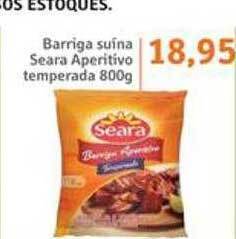 Sonda Barriga suína seara aperitivo temperada oferta