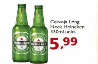 Supermercados ABC Cerveja long neck heineken 330ml oferta