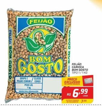 GBarbosa Feijão carioca bom gosto tipo 1 1kg oferta