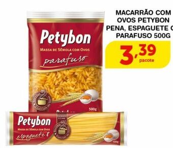 Roldão Macarrão com ovos petybon 500g oferta