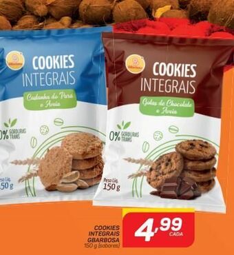 GBarbosa Cookies integrais gbarbosa 150 g (sabores oferta