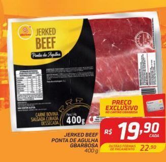 GBarbosa Jerked beef ponta de agulha gbarbosa 400 g oferta
