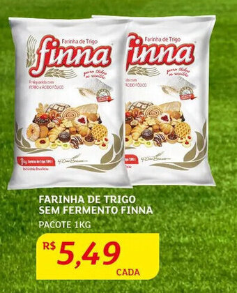 Assaí Atacadista Farinha de Trigo sem Fermento Finna 1kg oferta