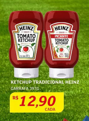Assaí Atacadista Ketchup Tradicional Heinz 397g oferta