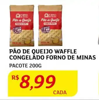Assaí Atacadista Pão de Queijo Waffle congelado Forno de Minas 200g oferta