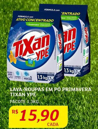 Assaí Atacadista Lava roupas em pó Primavera Tixan Ypê 1.3kg oferta