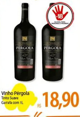 Atacadão Vinho Pérgola 1L oferta