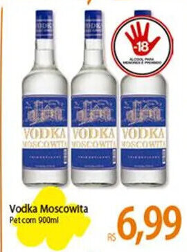 Atacadão Vodka Moscowita 900ml oferta